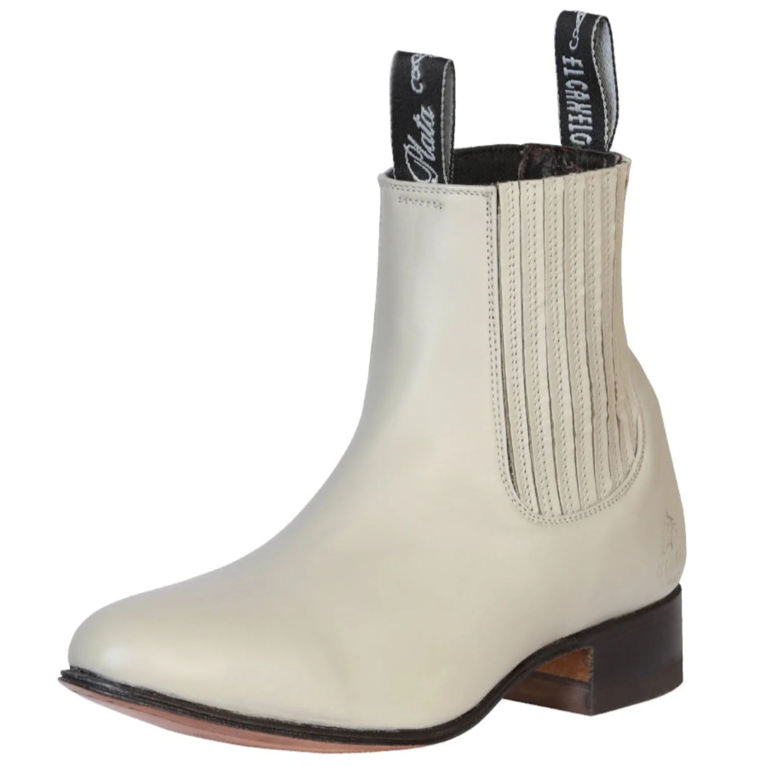 El Canelo - Charro Ankle Boot - Oyster 233
