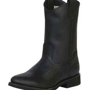 Bota de Trabajo para Hombre Establo en Piel con Suela de Hule- Black 311