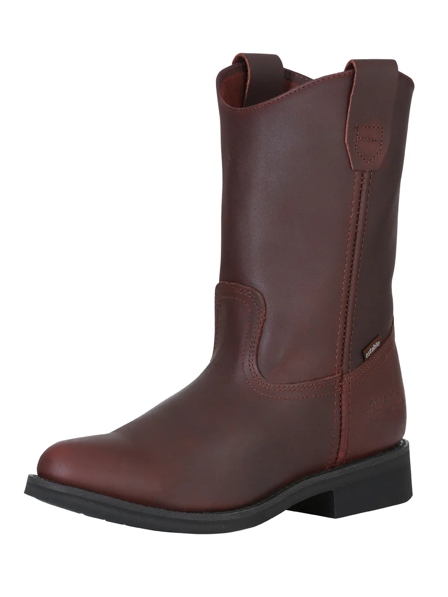 Establo Men's Work Boot - Leather Grasso - Shedron 316 - Imagen 2
