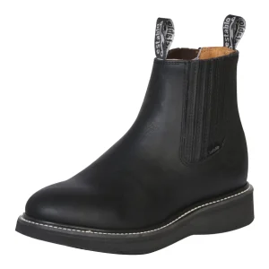 Botin de Trabajo Establo para Hombre en Piel Grasso con Suela de Hule - Black 320