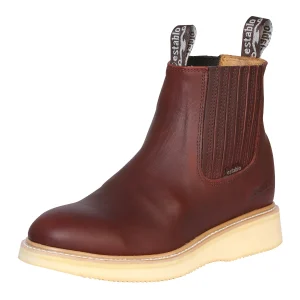 Botin de Trabajo Establo para Hombre en Piel Grasso con Suela de Hule - Shedron 321