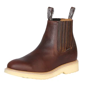 Botines de Trabajo para Hombre Establo en Piel Bull Fight con Suela de Hule