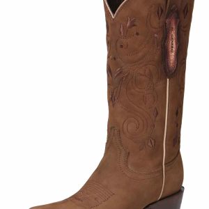 El General Women´s Limited Edition Western Boot - Nobuck Camel 34513