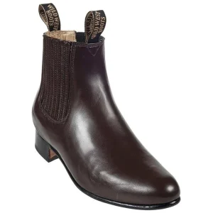 Botines Charros de Venado Original Punta Oval Color Chocolate - Wild West Boots