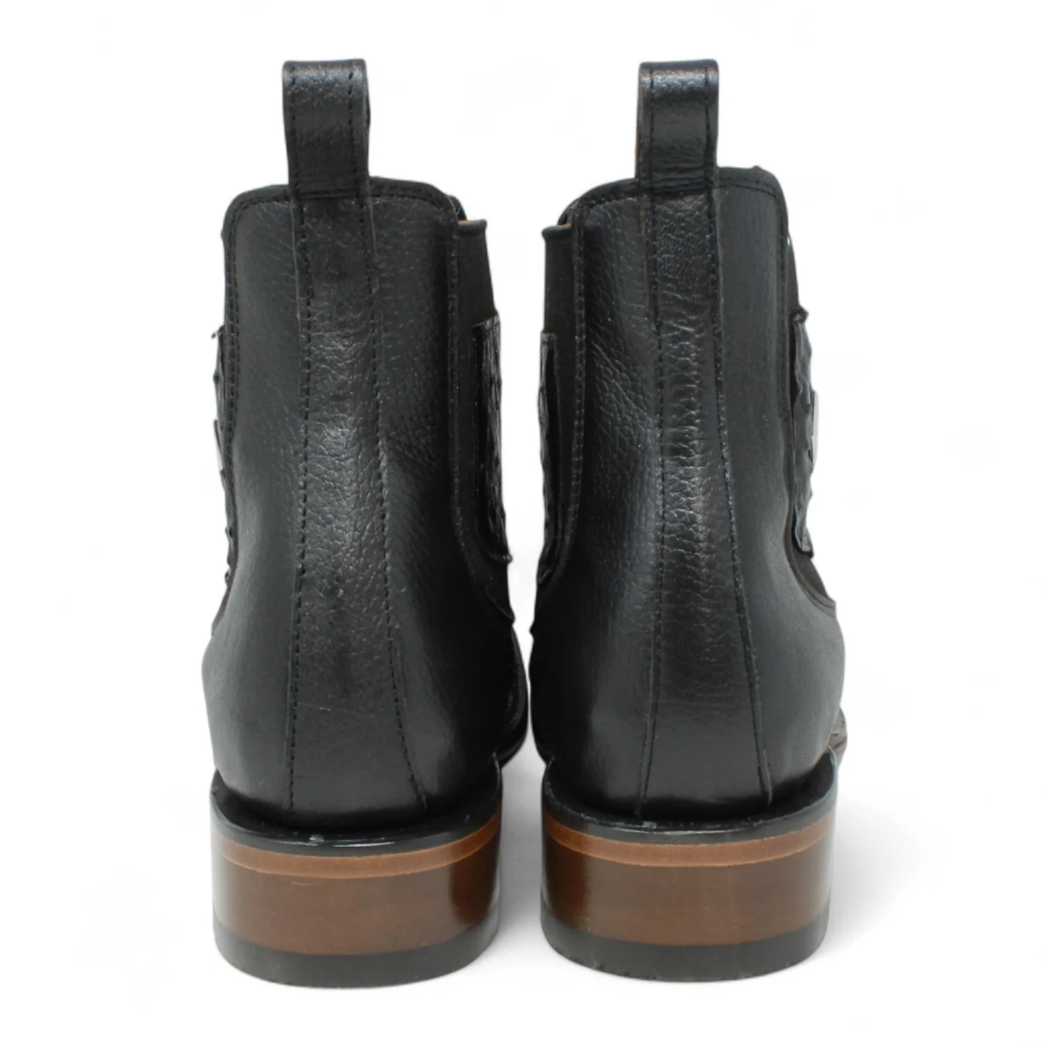 Botin Vaquero de Piton Original Horma Milan Color Negro- Vestigium - Imagen 8