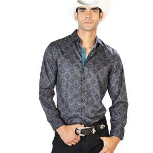 Black And Gold Casual Long Sleeve Shirt 43556