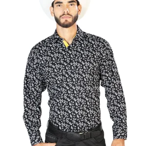 Black Casual Long Sleeve Shirt 126264