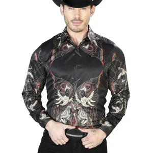 Black Casual Long Sleeve Shirt 43669