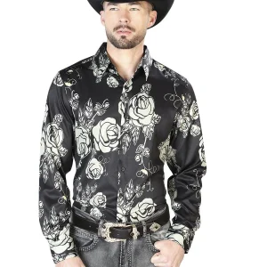 Black Casual Long Sleeve Shirt 43679