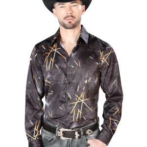 Black Casual Long Sleeve Shirt 43989