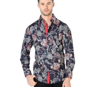 Black Casual Long Sleeve Shirt 44049