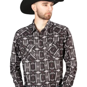 Black Casual Long Sleeve Shirt 44220