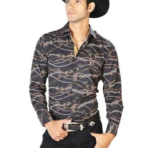 Black Gold Casual Long Sleeve Shirt 43545