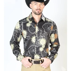 Black Gold Casual Long Sleeve Shirt 43992