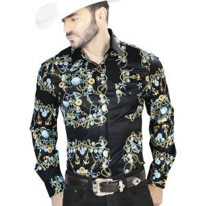 Black Gold Casual Long Sleeve Shirt 44083