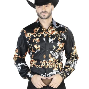 Black Gold Casual Long Sleeve Shirt 44085