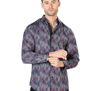 Black Multicolor Long Sleeve Shirt 44044