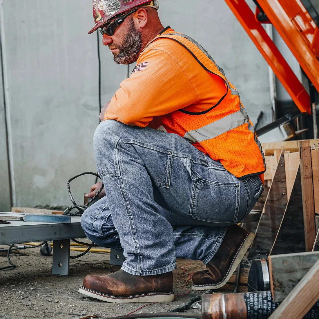 Bonanza Frontier Classic 10" Wellington Work Boots - Steel Toe - Imagen 7