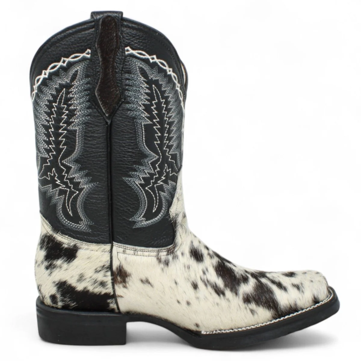 Bota de Hombre Cuadrada de Pelo de Vaca- La Carreta - Imagen 4