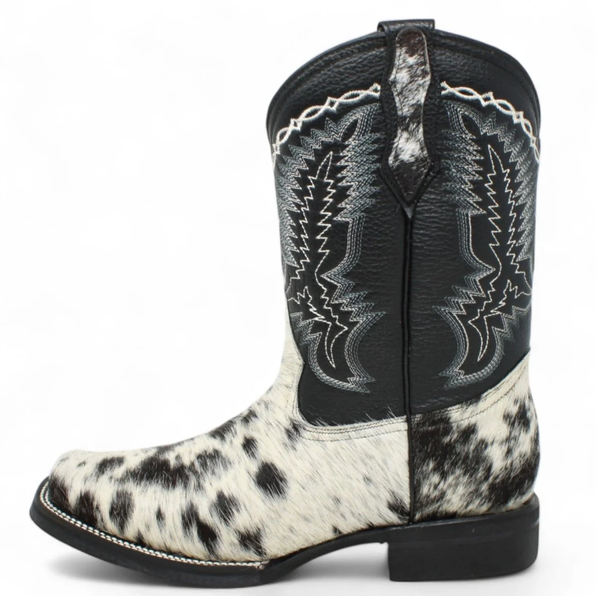 Bota de Hombre Cuadrada de Pelo de Vaca- La Carreta - Imagen 5