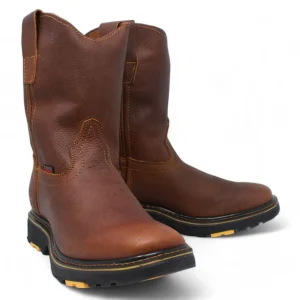 Bota Roper de Trabajo Suela de Hule Punta Cuadrada