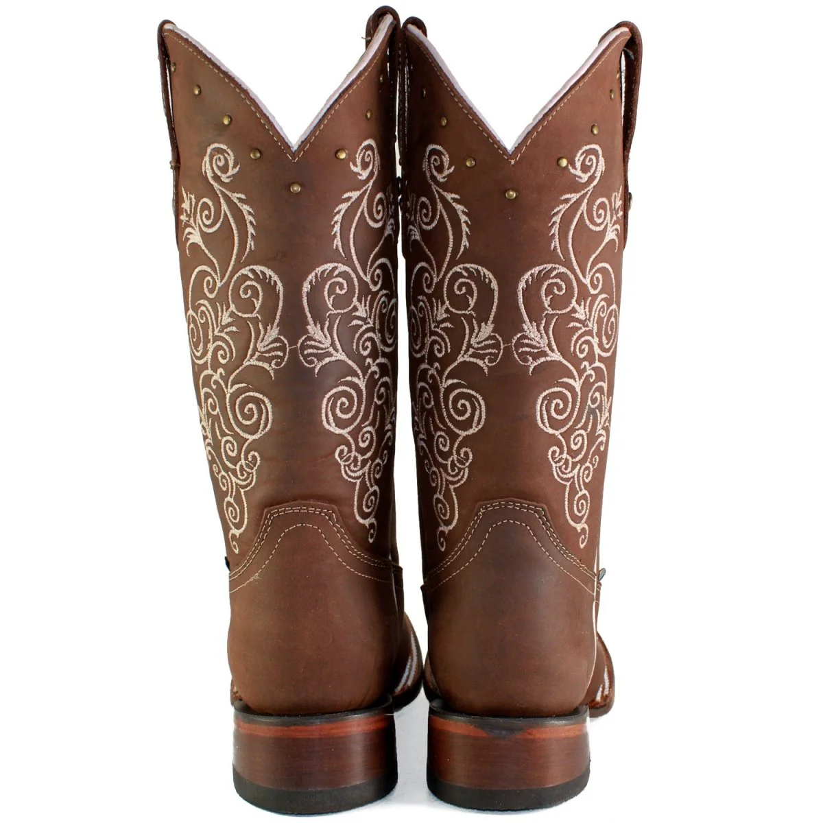 Botas A&A de Cuero Crazy para Mujer en Horma Rodeo Esperol Tan - Imagen 7