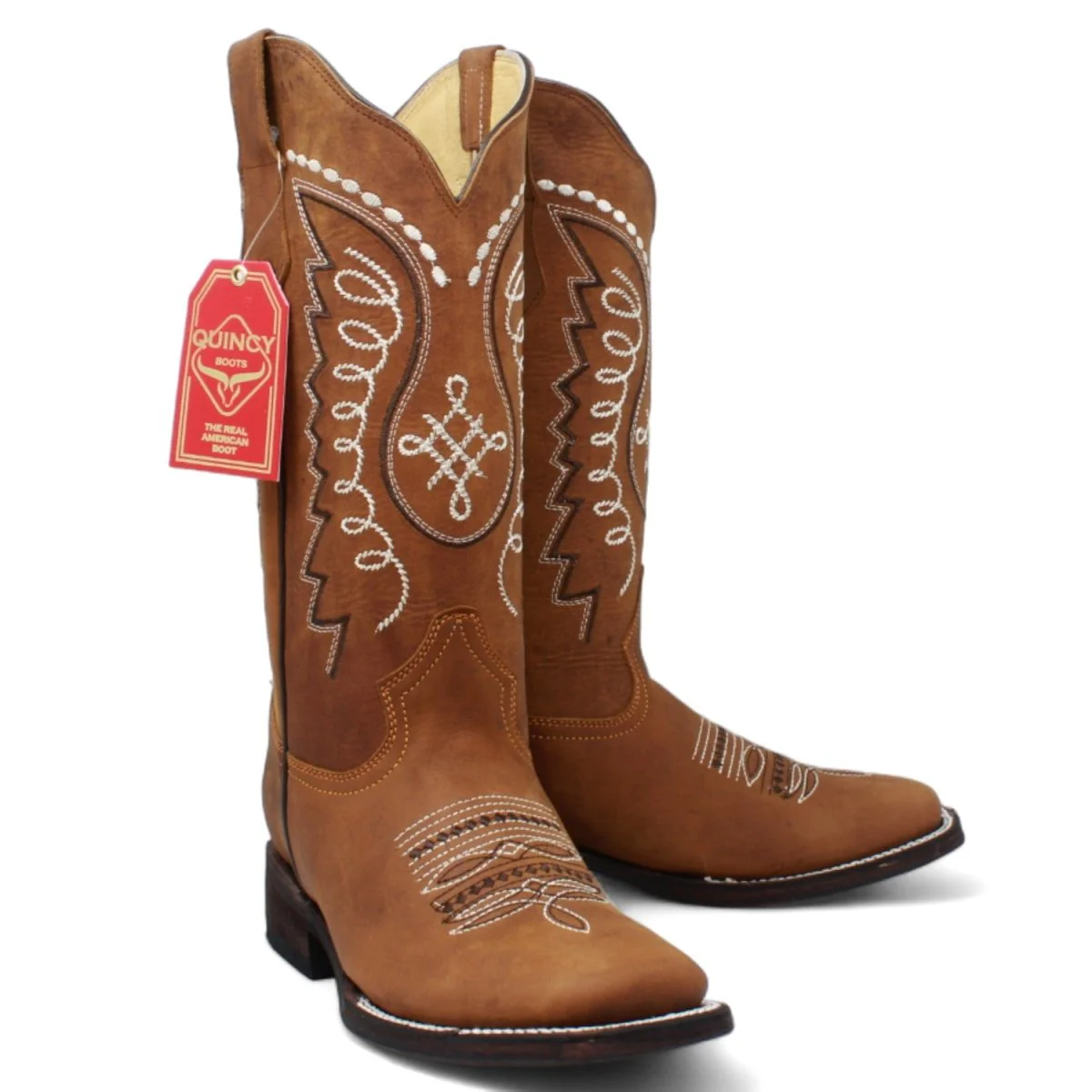 Botas Altas de Cuero Grasso para Mujer en Horma Rodeo Color Miel Q322N6251 - Imagen 2