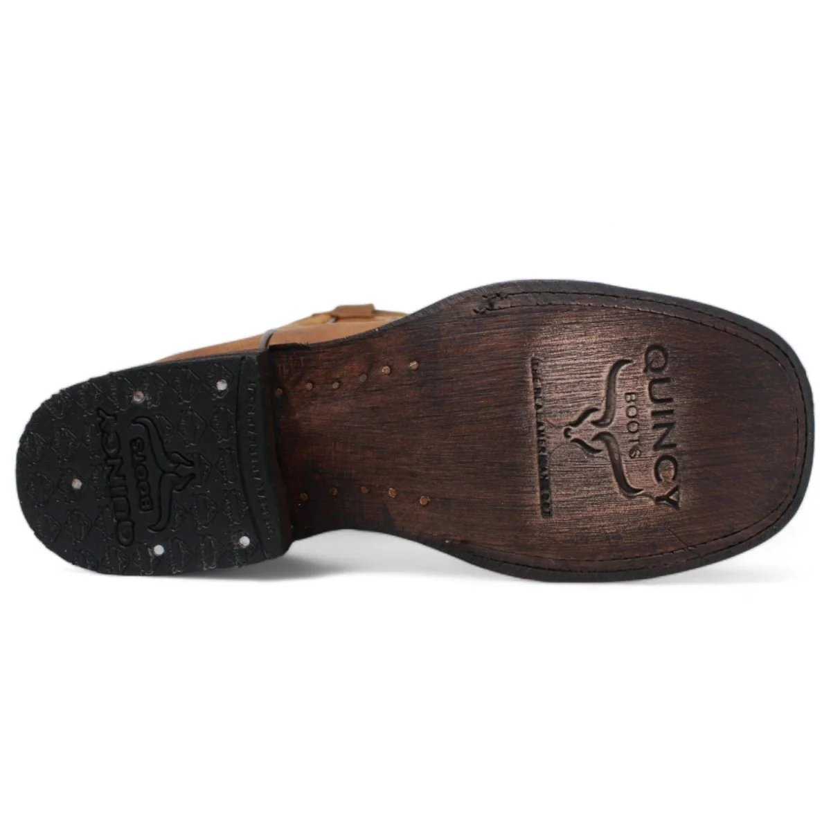 Botas Altas de Cuero Grasso para Mujer en Horma Rodeo Color Miel Q322N6251 - Imagen 7