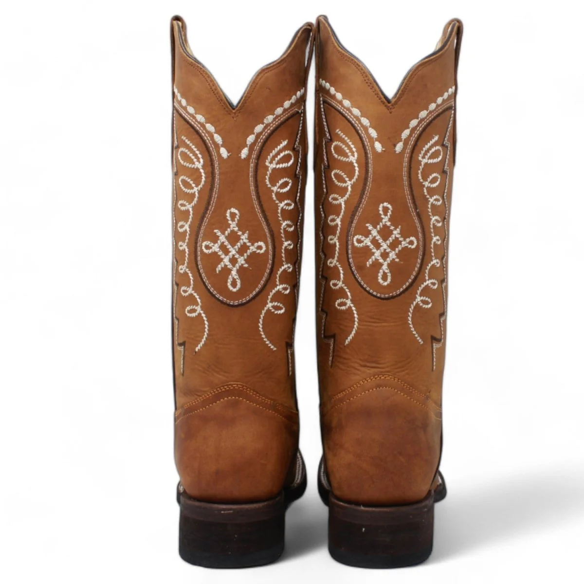 Botas Altas de Cuero Grasso para Mujer en Horma Rodeo Color Miel Q322N6251 - Imagen 5