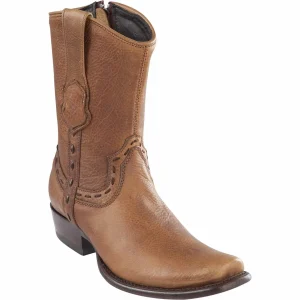 Botas Cortas de Piel Original Punta Dubai Color Miel - Wild West Boots