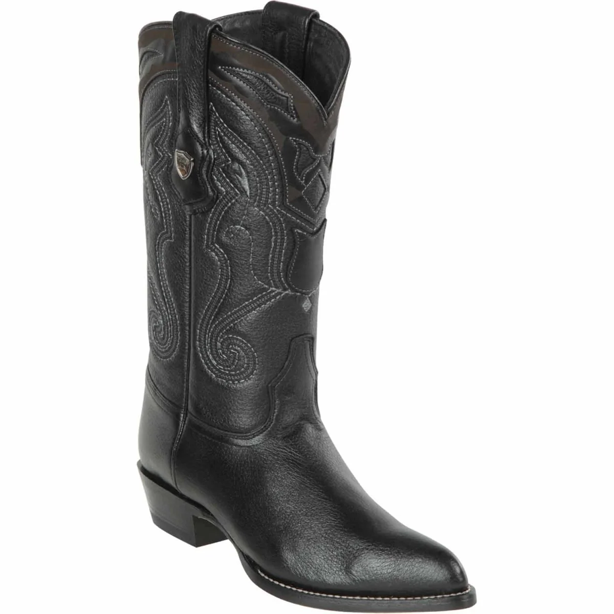 Botas de Alce Original Horma Puntal Color Negro - Wild West Boots