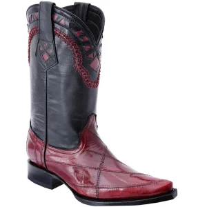 Botas de Anguila Original Horma 3X Aladino Color Vino WD-074