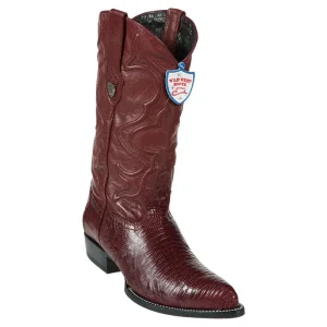 Botas de Armadillo Original Horma Puntal Color Vino - Wild West Boots