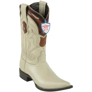 Botas de Alce Original Punta 3X Color Hueso - Wild West Boots