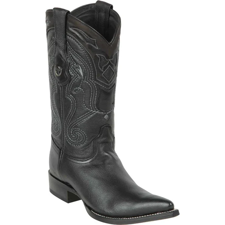 Botas de Alce Original Punta 3X Color Negro - Wild West Boots