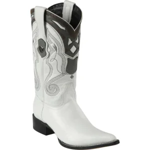 Botas de Alce Original Punta 3X Color Blanco - Wild West Boots