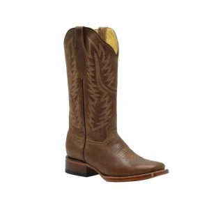 Botas de Cuero Original Horma Rodeo para Mujer Color Cafe JB-16-10C