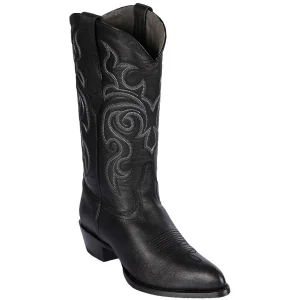 Botas de Piel de Cabra Original Horma Puntal Color Negro - Los Altos Boots