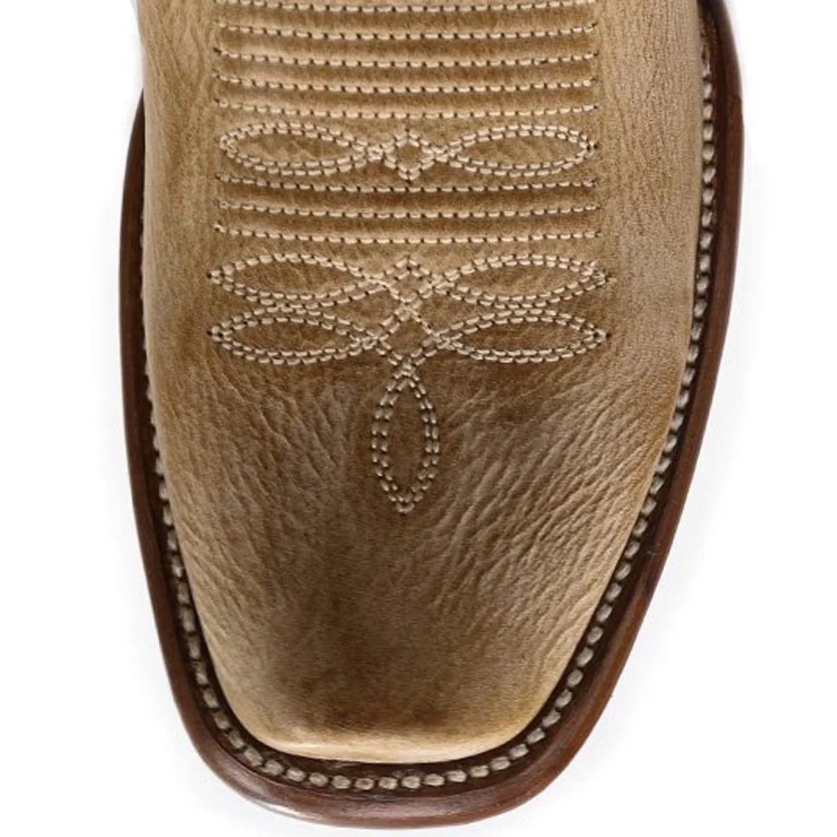 Botas de Piel Original Punta Dubai Cuadrada Para Dama Color Miel - Los Altos Boots - Imagen 4