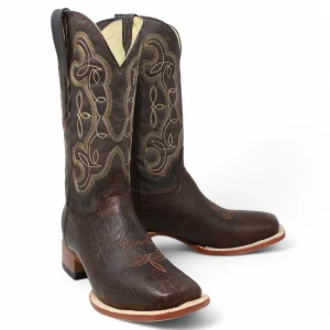 Botas de hombre Horma Cuadrada Cuello De Toro Cafe- El Reparo