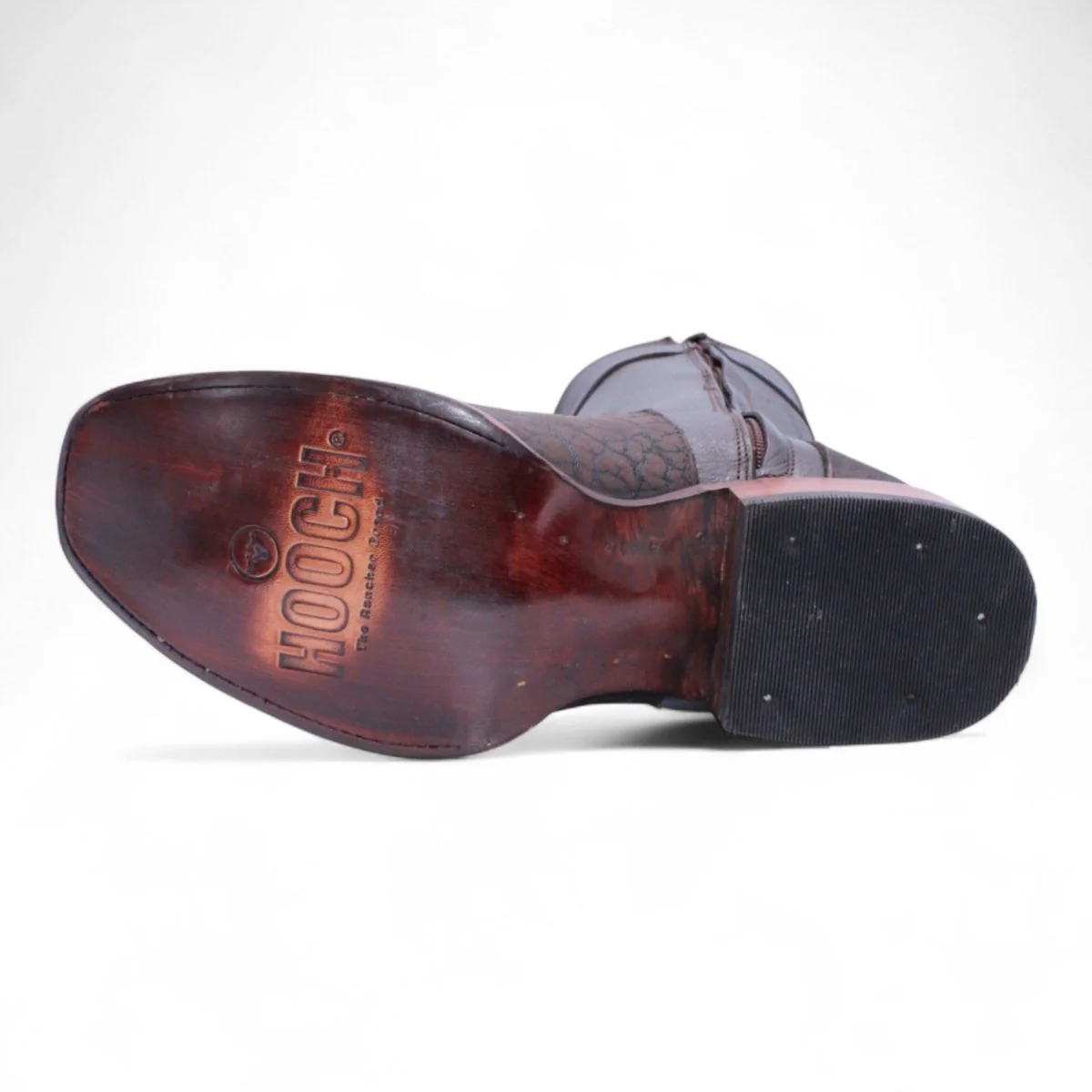 Botas Cortas de Piel Cuello de Toro Punta Dubai Cuadrada Para Hombre Color Chocolate - Hooch Boots - Imagen 6