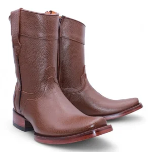 Botas de Piel Floter Punta Dubai Cuadrada Para Hombre Color Miel - Hooch Boots