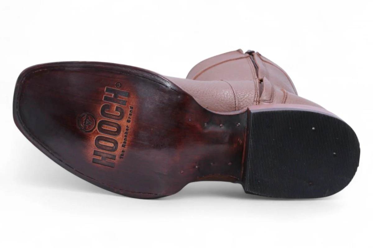 Botas de Piel Floter Punta Dubai Cuadrada Para Hombre Color Miel - Hooch Boots - Imagen 6