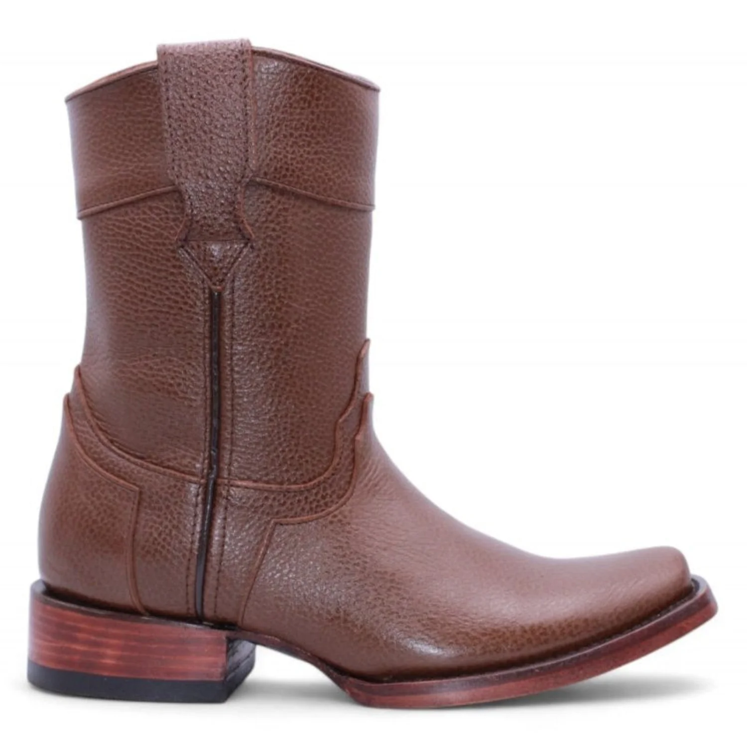 Botas de Piel Floter Punta Dubai Cuadrada Para Hombre Color Miel - Hooch Boots - Imagen 3