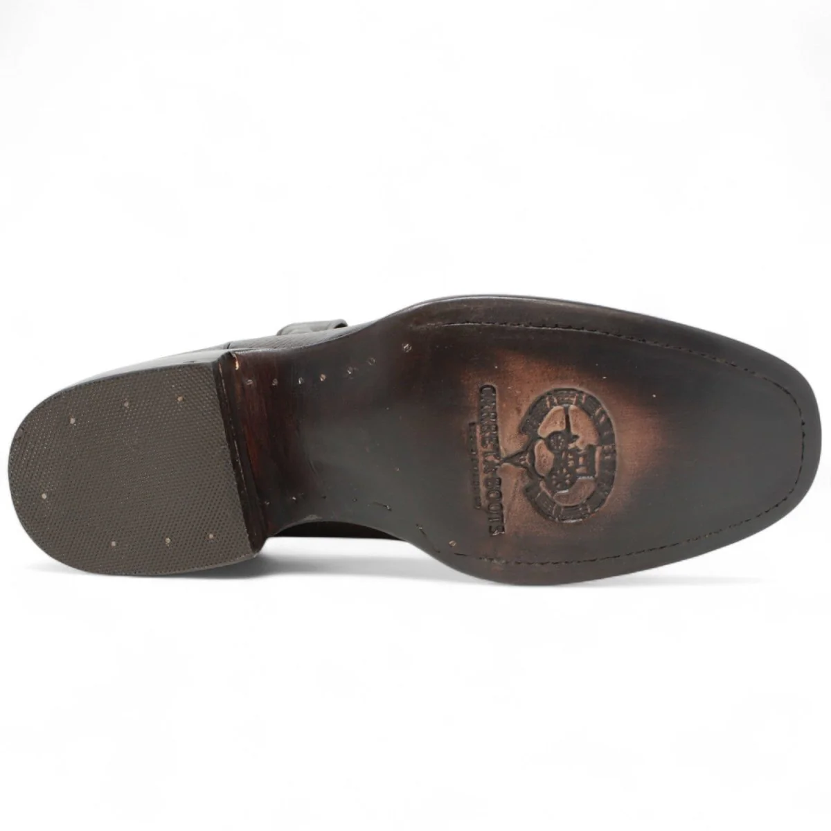 Botas de Piel Punta Dubai Cuadrada Para Hombre Color Cafe con Cierre - La Sierra - Imagen 7