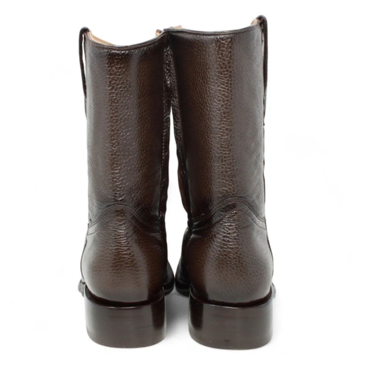 Botas de Piel Punta Dubai Cuadrada Para Hombre Color Cafe con Cierre - La Sierra - Imagen 5