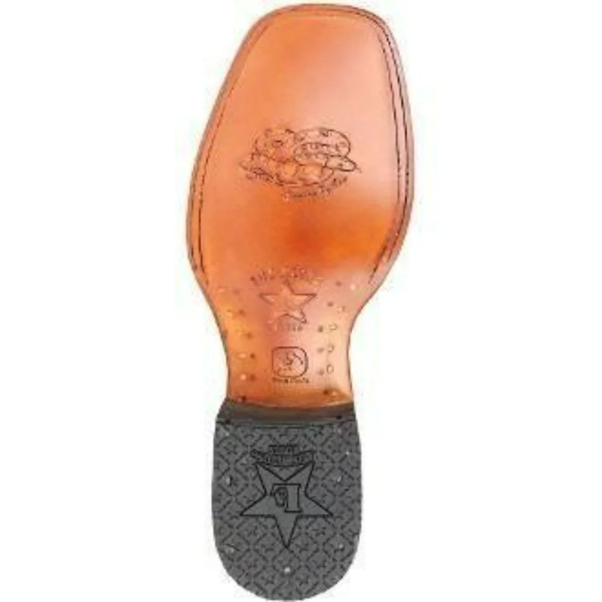 Botas de Piton Original Punta Rodeo Cuadrada Ancha Color Negro Gamuza - Los Altos Boots - Imagen 7