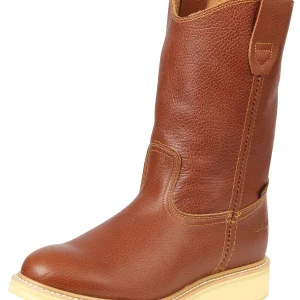 Botas de Trabajo para Hombre Establo en Piel Grizzly con Suela Mil Rayas