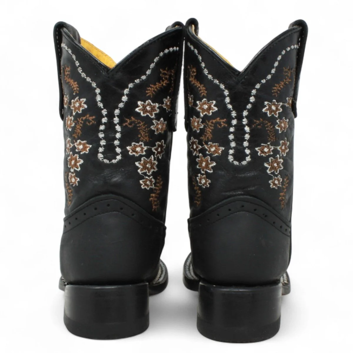 Botas para Niña de Cuero Crazy Horma Rodeo Color Negro Q422F6205 - Imagen 7