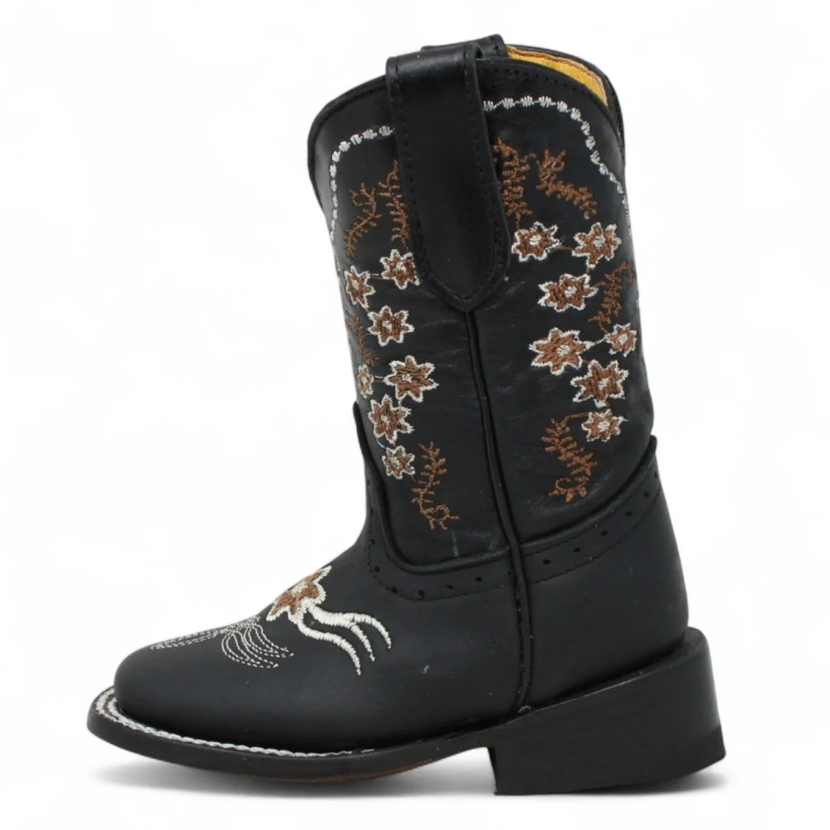Botas para Niña de Cuero Crazy Horma Rodeo Color Negro Q422F6205 - Imagen 6